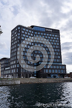 Facade of Story Hotel Studio in Malmo Editorial Stock Photo