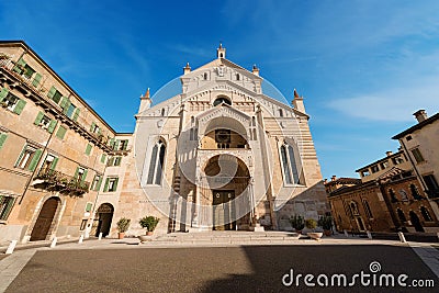 Verona Cathedral - Veneto Italy Europe Stock Photo