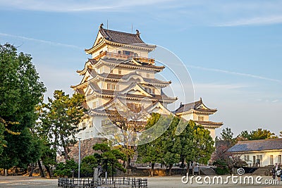 Facade view of Fukuyama Castle Tenshu in japan Stock Photo