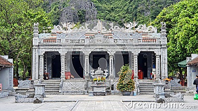 Facade View Of Thai Vi Temple In Ninh Binh, Vietnam. Editorial Stock Photo