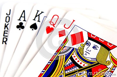 Face cards Stock Photo