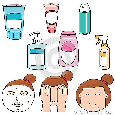 Face cleanser Vector Illustration