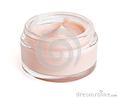 Face cream in a jar Stock Photo