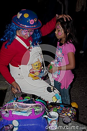 Face Painting Editorial Stock Photo