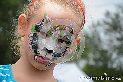 Face painting Stock Photo