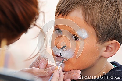 Face painting Stock Photo