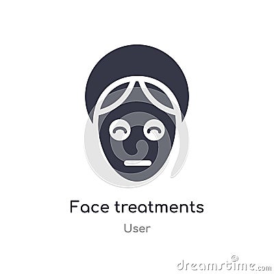 face treatments icon. isolated face treatments icon vector illustration from user collection. editable sing symbol can be use for Vector Illustration