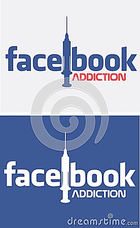 Facebook Addiction Concept Editorial Stock Photo