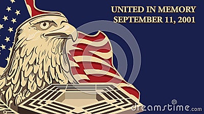 Facebook Cover United in Memory, September 11, 2001 Editorial Stock Photo