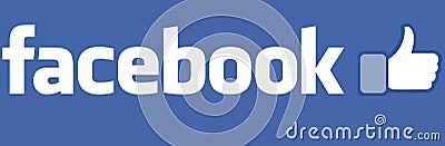 Facebook icon with like buttons Editorial Stock Photo