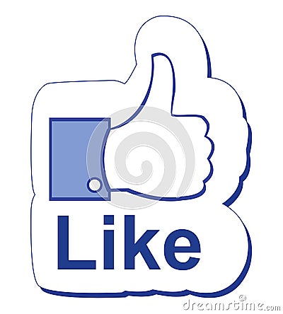 Facebook like Vector Illustration