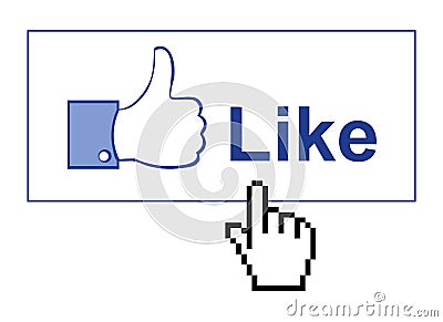 Facebook like Vector Illustration