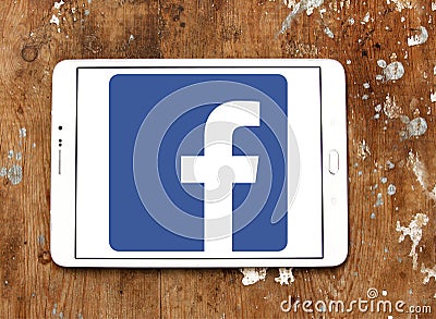 Facebook logo Editorial Stock Photo