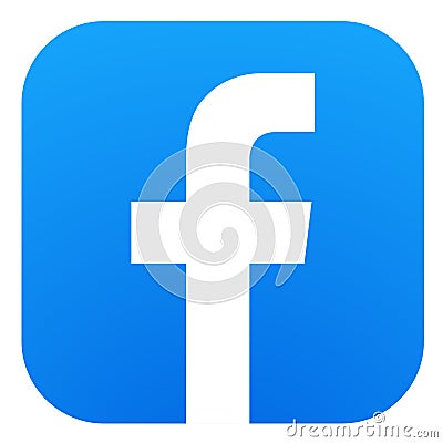 Facebook logo with vector eps 10 file. Squared coloured Vector Illustration