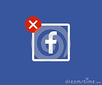 Facebook - the most popular global social media icon. Kyiv, Ukraine - January 5, 2020 Vector Illustration