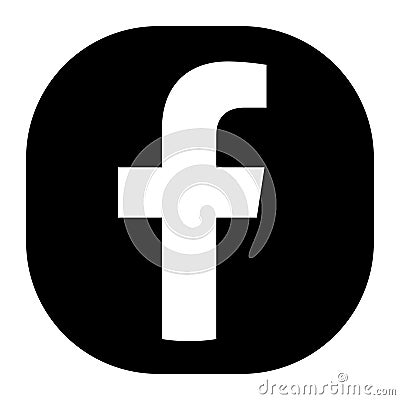 FACEBOOK social media app vector icon Vector Illustration