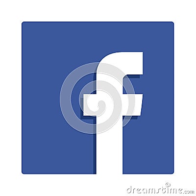 Facebook icon logo Vector Illustration