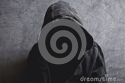 Faceless unrecognizable man without identity Stock Photo