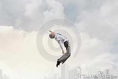 He faces difficulties Stock Photo