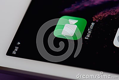 Facetime mobile app icon Editorial Stock Photo