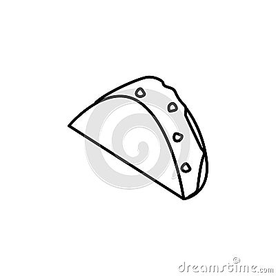 fachitos icon. Element of fast food for mobile concept and web apps icon. Thin line icon for website design and development, app Stock Photo