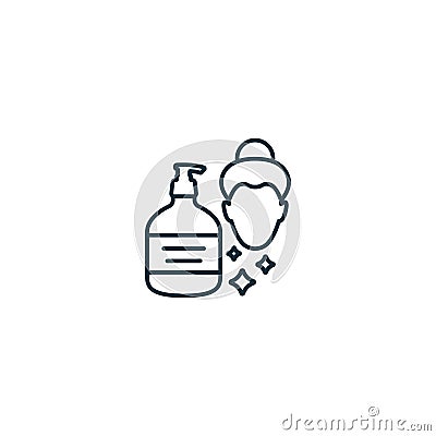 Facial cleanser icon. Monochrome simple sign from beauty and personal care collection. Facial cleanser iron icon for Stock Photo