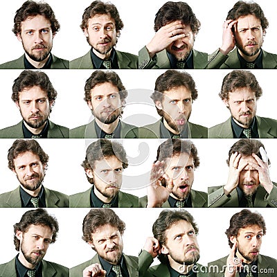 Facial expressions Stock Photo