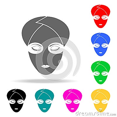 Facial mask icon white background icon. Barber Element multi colored icons for mobile concept and web apps. icon for website desig Stock Photo