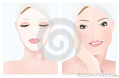 Facial mask Vector Illustration