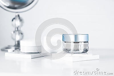 Beauty face cream mask, luxury moisturizing cosmetic product Stock Photo