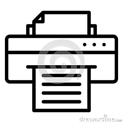 Facsimile, facsimile machine Vector Icon which can easily modify Stock Photo