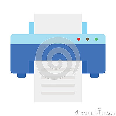 Facsimile, facsimile machine Vector icon which can easily modify Vector Illustration