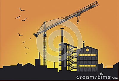 Factory Vector Illustration