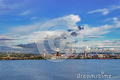 Factory complex in berezniki Stock Photo