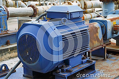 Factory equipment motor industrial Stock Photo