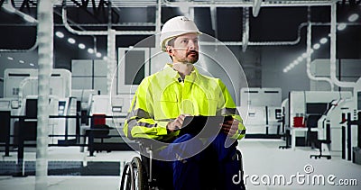 Factory Inspection Work And Surveying Stock Photo