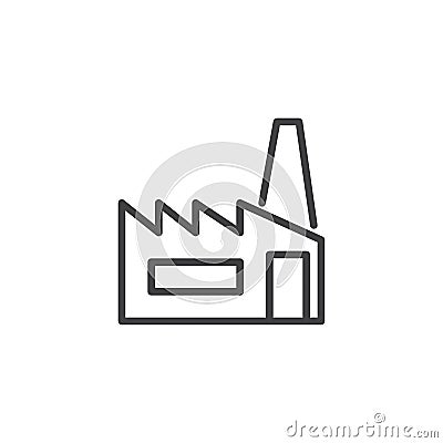 Factory line icon Vector Illustration