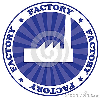 Factory logo Vector Illustration
