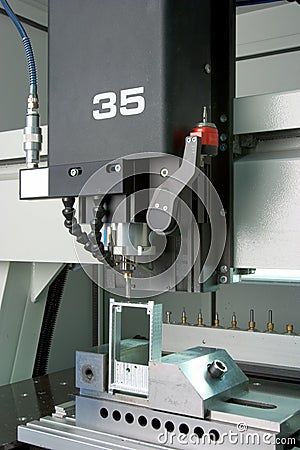 Factory molding machine Stock Photo