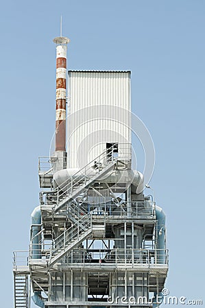 Factory for production of asphalt Stock Photo