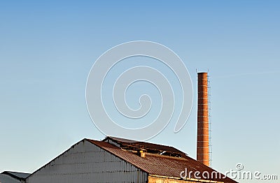 Factory roof Stock Photo