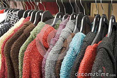 Factory tailored clothing Stock Photo