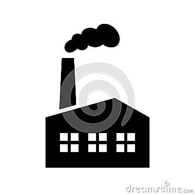 Factory vector icon Vector Illustration