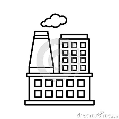 Factory Vector Icon which can easily modify or edit Vector Illustration