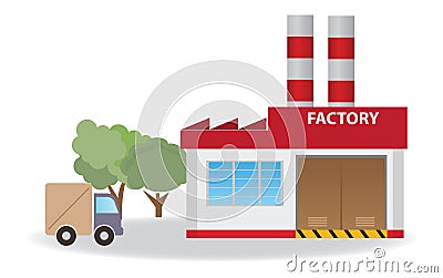 Factory Vector Illustration