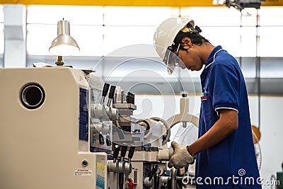 Factory Worker Editorial Stock Photo