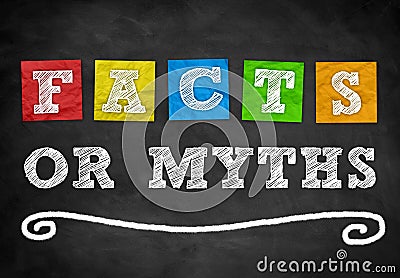 Facts or Myths Stock Photo