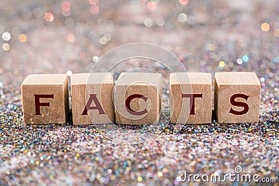 Facts word Stock Photo