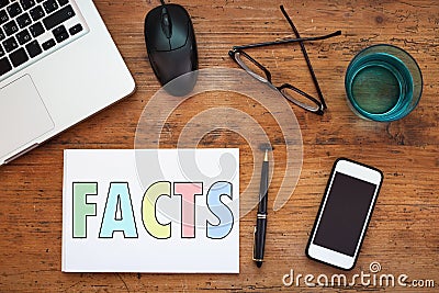 Facts Stock Photo