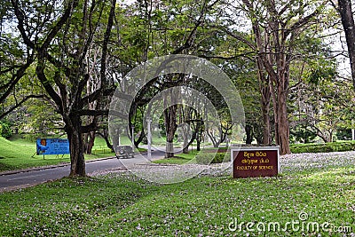 Faculty of Science - University of Peradeniya Editorial Stock Photo